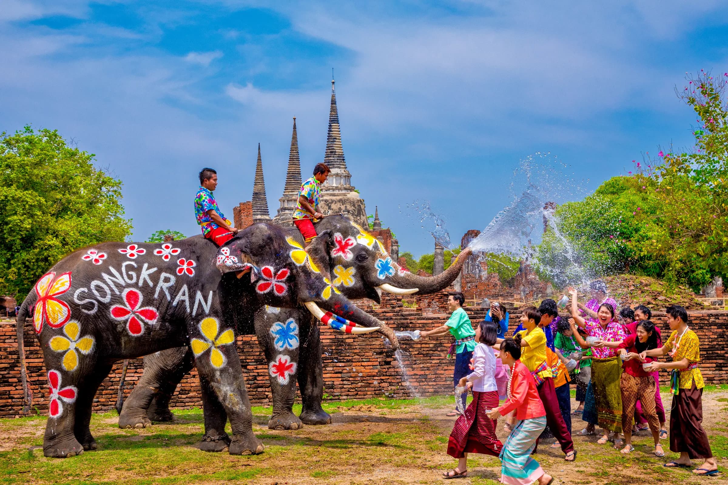 Songkran with the Elephants